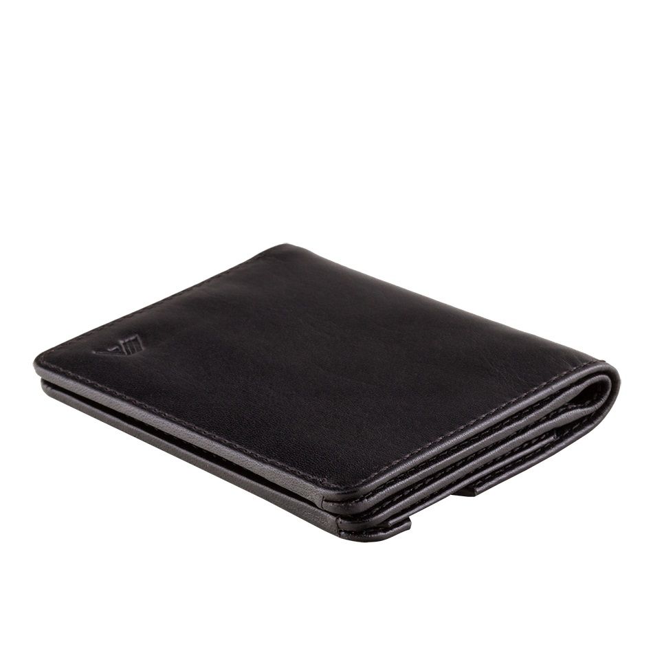 A-SLIM Leather Wallet Chikara - Black